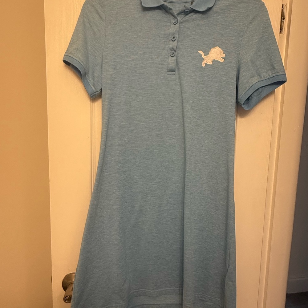 Polo Dress with Detroit Lion logo size smalll